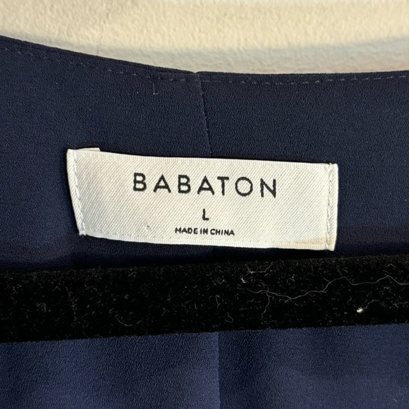 BABATON Sz L Wallace True Wrap Dress in  Pure Indigo Lined NEW WITH TAG Aritzia - Picture 3 of 11